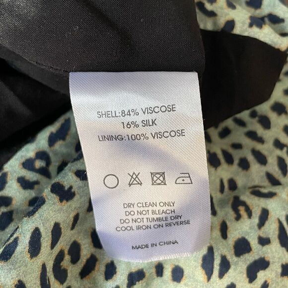 Caballero Elena Dress Animal Dot Ruffled Dress Size Small - Picture 8 of 14